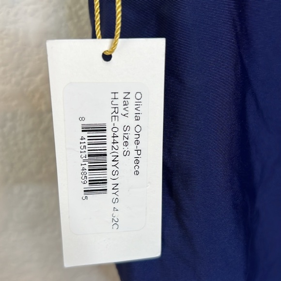 Helen Jon Olivia Navy One Piece Swimsuit Size S - Picture 11 of 16